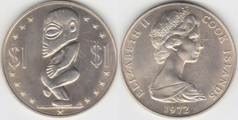 1972 Cook Islands $1 (Unc) A001325